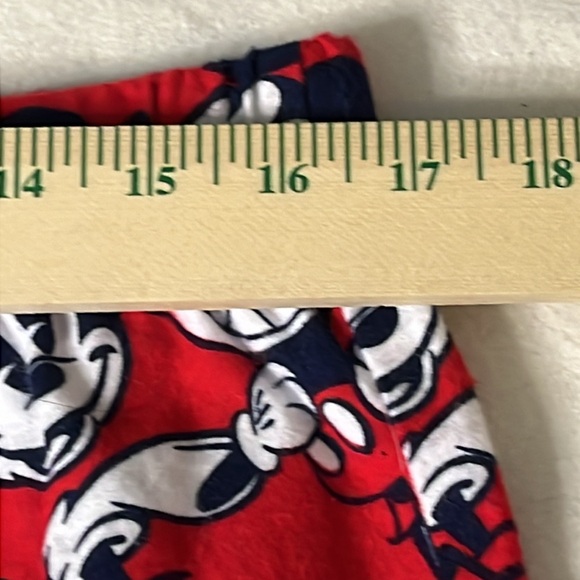 Disney Womens‎ Sleep Pants Drawstring Size Medium Red Mickey Mouse 100% Cotton - Picture 7 of 10